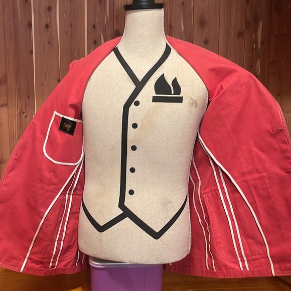 Vintage red contrast stitch 2 button blazer - Picture 7 of 8